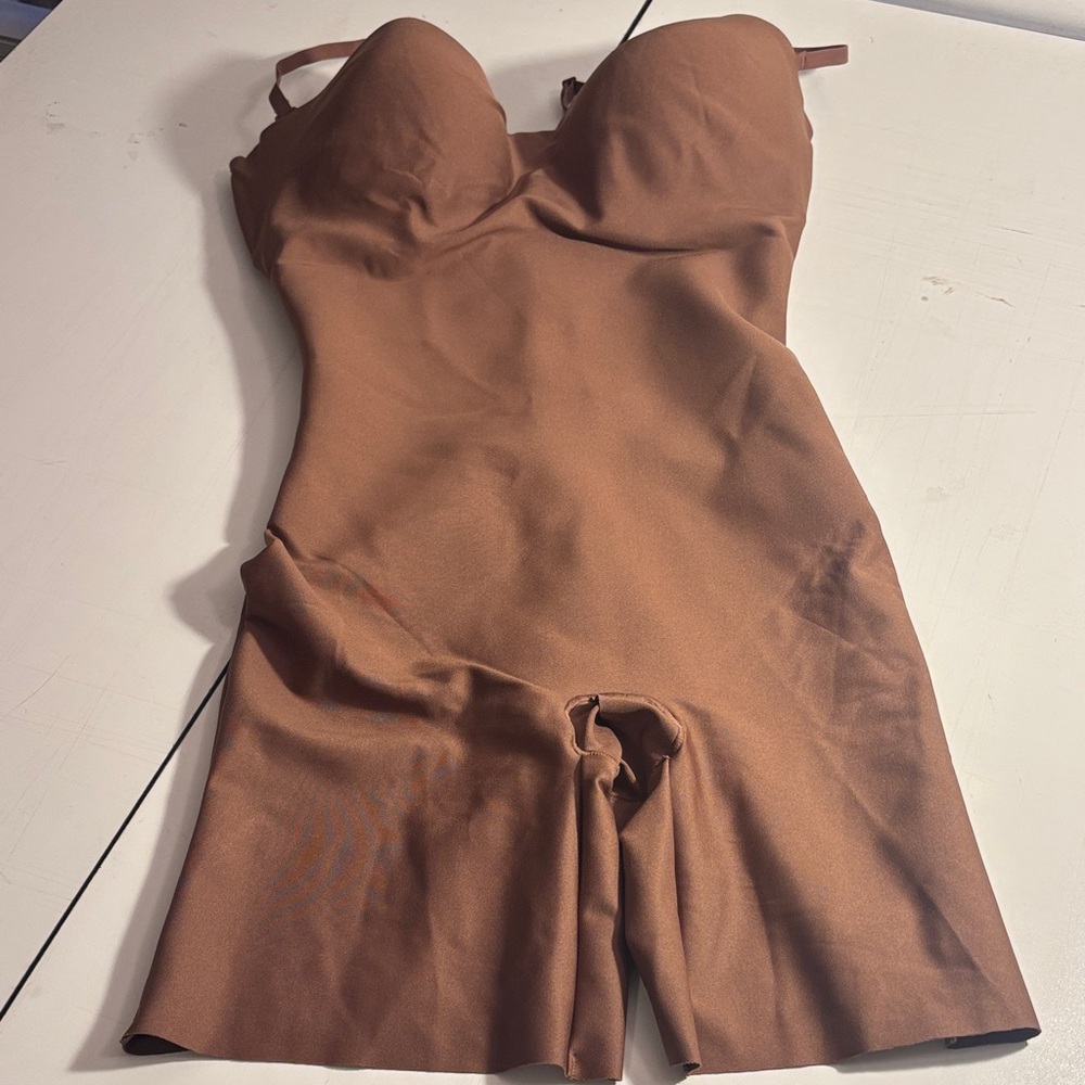 SKIMS Tan Shapewear Bodysuit